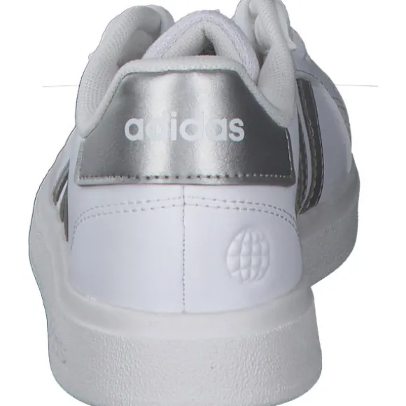Adidas Core Grand Court 2.0 K, Sneakers Low, Damen, Weiß (Weiß/Silber)