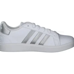 Adidas Core Grand Court 2.0 K, Sneakers Low, Damen, Weiß (Weiß/Silber)