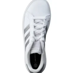 Adidas Core Grand Court 2.0 K, Sneakers Low, Damen, Weiß (Weiß/Silber)