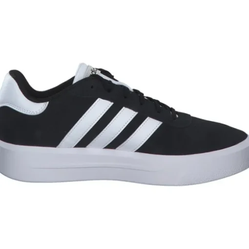 Adidas Court Platform Suede, Schnürschuhe, Schwarz