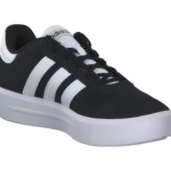 Adidas Court Platform Suede, Schnürschuhe, Schwarz