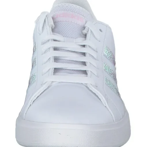 Adidas Grand Court Base 2.0 W, Schnürschuhe, Damen, white/white/clear pink