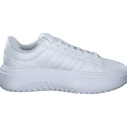 Adidas Grand Court Platform Suede, Schnürschuhe, Damen, Weiß