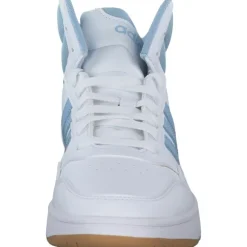 Adidas Hoops 3.0 MID W, Sneakers High, Damen, white/clear sky/gum