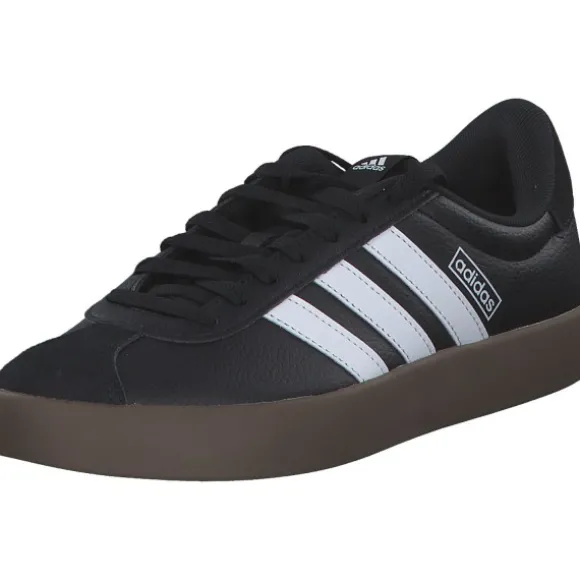 adidas ID8796 VL Court 3.0, Schnürschuhe, Damen, black/white/gums