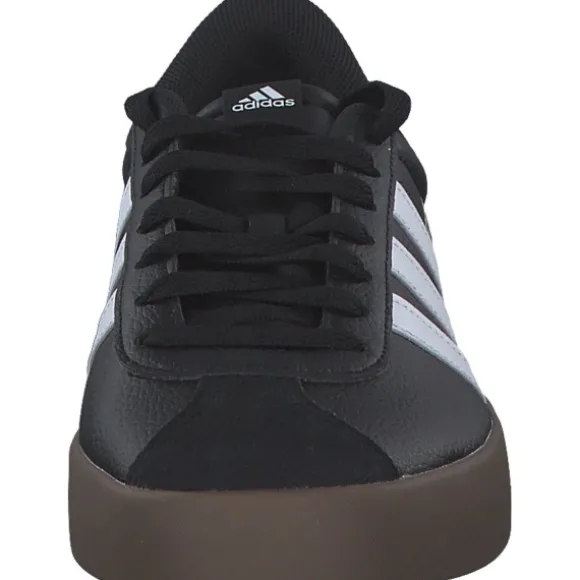 adidas ID8796 VL Court 3.0, Schnürschuhe, Damen, black/white/gums