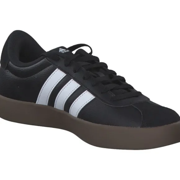 adidas ID8796 VL Court 3.0, Schnürschuhe, Damen, black/white/gums