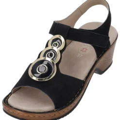 Ara Key West 20301, Plateau-Sandaletten, Damen, Blau