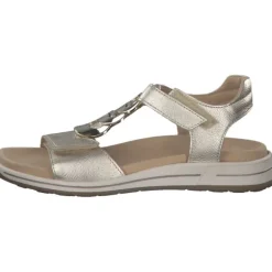 Ara Osaka 34826, Keilsandaletten, Damen, PLATIN