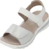 Ara Tampa 47207, Keilsandaletten, Damen, WEISS NEBBIA