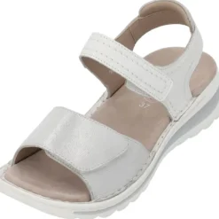 Ara Tampa 47207, Keilsandaletten, Damen, WEISS NEBBIA