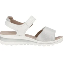 Ara Tampa 47207, Keilsandaletten, Damen, WEISS NEBBIA