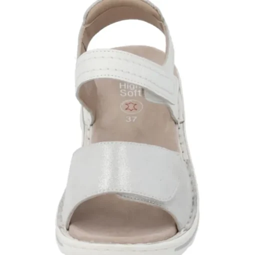 Ara Tampa 47207, Keilsandaletten, Damen, WEISS NEBBIA