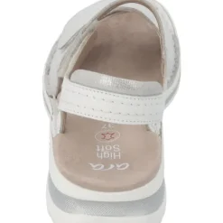 Ara Tampa 47207, Keilsandaletten, Damen, WEISS NEBBIA