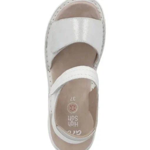 Ara Tampa 47207, Keilsandaletten, Damen, WEISS NEBBIA