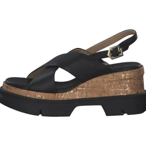 Bagatt Trish AEI81, Plateau-Sandaletten, Damen, Schwarz