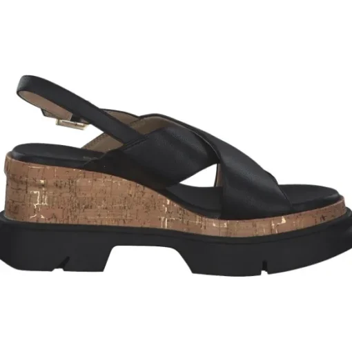 Bagatt Trish AEI81, Plateau-Sandaletten, Damen, Schwarz