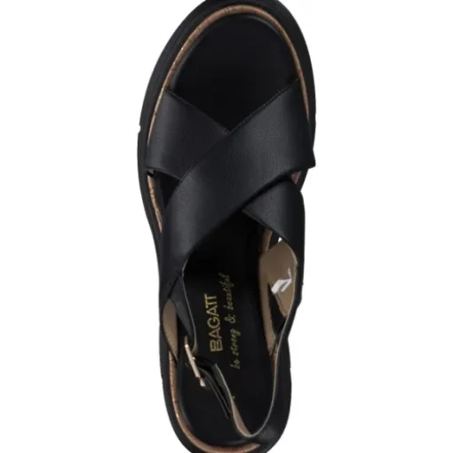 Bagatt Trish AEI81, Plateau-Sandaletten, Damen, Schwarz