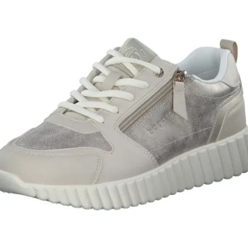 Bugatti Carini AI603, Schnürschuhe, Damen, beige/metallics