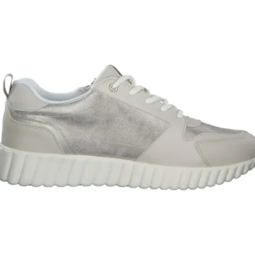 Bugatti Carini AI603, Schnürschuhe, Damen, beige/metallics