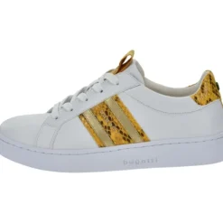 Bugatti Elea 87702, Sneakers Low, Damen, Gelb (White/Yellow)