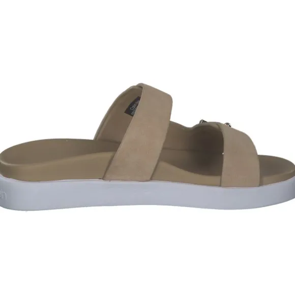 Calvin Klein HW0HW01155+HW0HW01156, Pantoletten, Damen, Beige