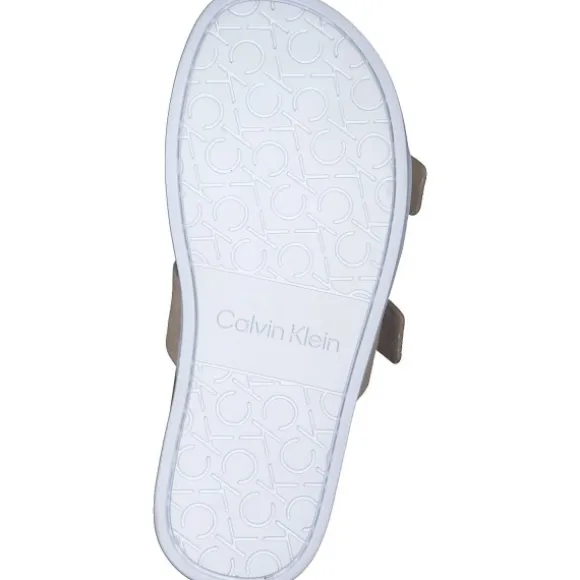 Calvin Klein HW0HW01155+HW0HW01156, Pantoletten, Damen, Beige