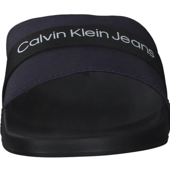 Calvin Klein YM0YM00393, Pantoletten & Badeschuhe, Herren, Evening blue