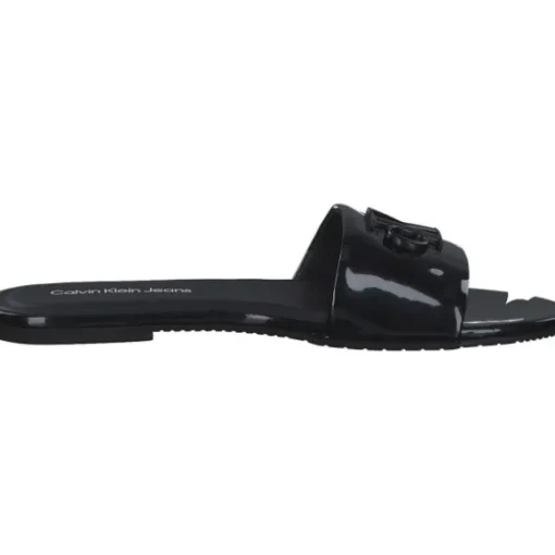 Calvin Klein YW0YW01348, Plateau-Pantoletten, Damen, black