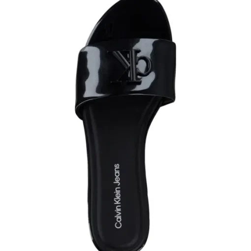 Calvin Klein YW0YW01348, Plateau-Pantoletten, Damen, black