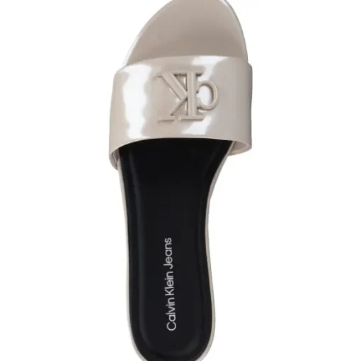 Calvin Klein YW0YW01348, Plateau-Pantoletten, Damen, whisper pink