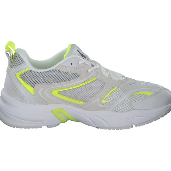 Calvin Klein YW0YW00891, Sneakers Low, Damen, Weiß (Gelb)