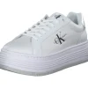 Calvin Klein YW0YW015160K9, Schnürschuhe, Damen, bright white / silver