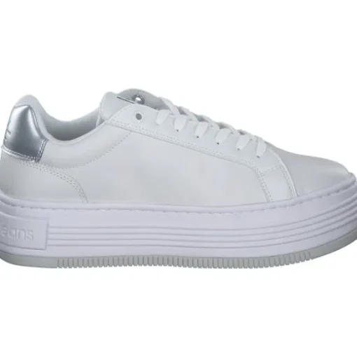 Calvin Klein YW0YW015160K9, Schnürschuhe, Damen, bright white / silver