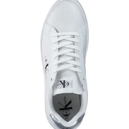 Calvin Klein YW0YW015160K9, Schnürschuhe, Damen, bright white / silver