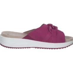 Caprice 27204, Plateau-Pantoletten, Damen, FUCHSIA SUEDE