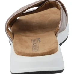 Caprice 27206, Plateau-Pantoletten, Damen, Grau (Taupe Metallic)
