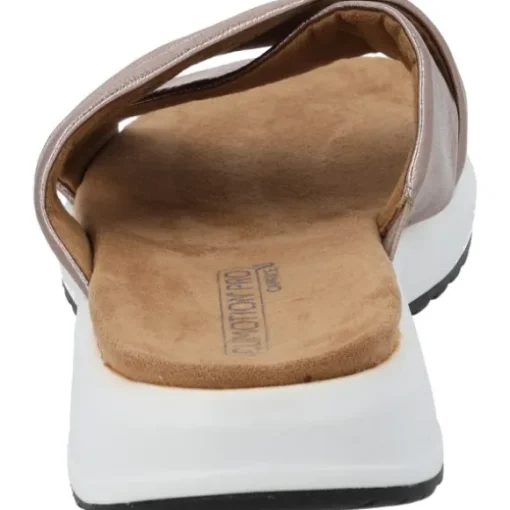 Caprice 27206, Plateau-Pantoletten, Damen, Grau (Taupe Metallic)