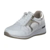 Caprice 23300, Schnürschuhe, Damen, WHITE/LIGHT GOLD