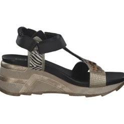 Cetti C1317, Plateau-Sandaletten, Damen, leopardo multicolor