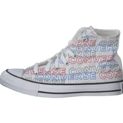 Converse CTAS HI, Sneakers High, Weiß (Weiß/Rot/Blau)