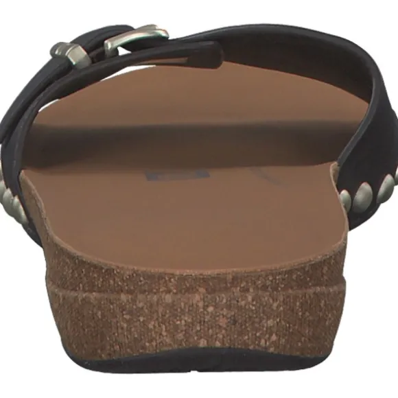 Fit Flop Iqushion Adkustable Buckle HF1, Plateau-Pantoletten, Damen, chocolate brown