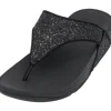 Fit Flop Lulu Glitter X03, Badeschuhe, Damen, Schwarz