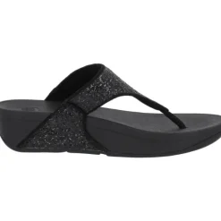 Fit Flop Lulu Glitter X03, Badeschuhe, Damen, Schwarz
