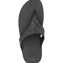 Fit Flop Lulu Glitter X03, Badeschuhe, Damen, Schwarz