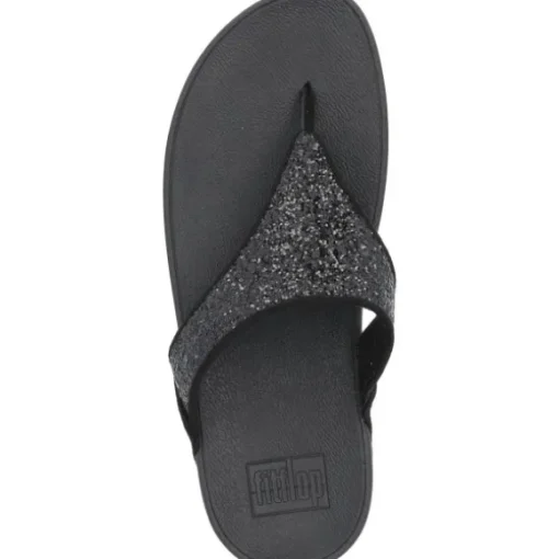 Fit Flop Lulu Glitter X03, Badeschuhe, Damen, Schwarz