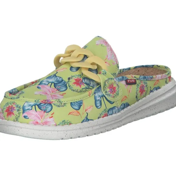 Fusion Ella, Plateau-Pantoletten, Damen, chain calla jasmine