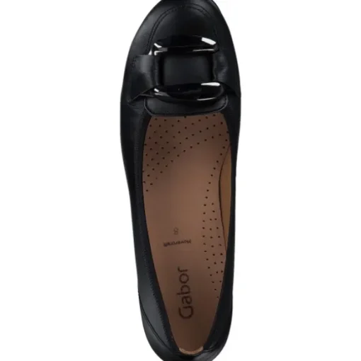 Gabor 44.166, Ballerinas, Damen, Schwarz