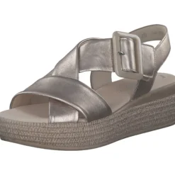 Gabor 64.572, Keilsandaletten, Damen, Puder
