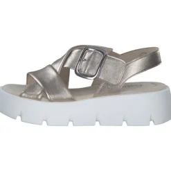 Gabor 64.752, Keilsandaletten, Damen, puder (weiss)